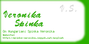 veronika spinka business card